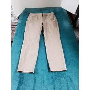 NYDJ Jeans Size 4 Petite Womens Beige Denim Pants Ladies Mid Rise Ankle